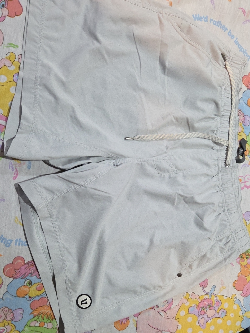 Old Navy Light Gray Drawstring Athletic Shorts